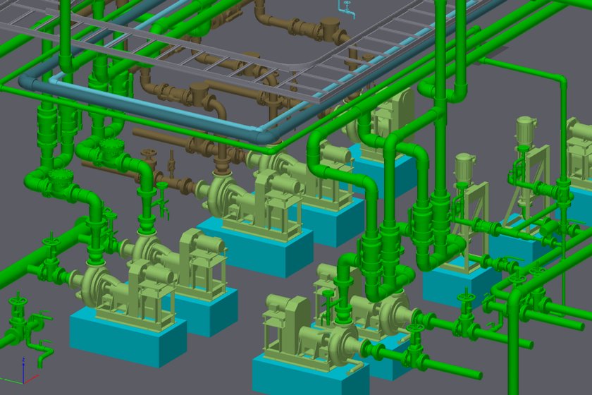 3D CADプラント配管設計