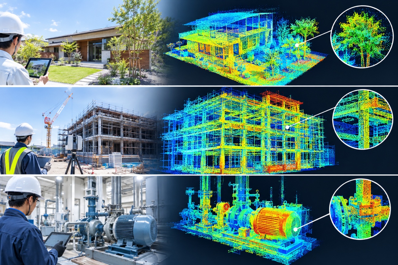点群データとは？3Dレーザースキャナで取得したデータの活用方法を解説