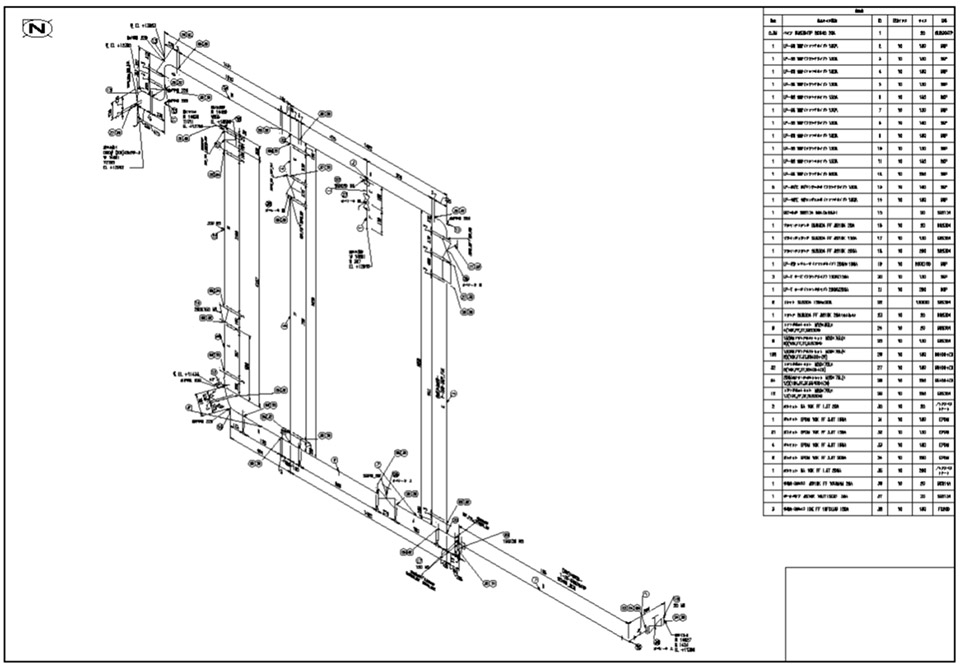 配管図が完了した時点でアイソメ図は自動的に作図可能